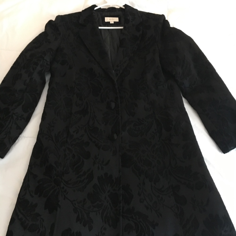 Long black dress coat